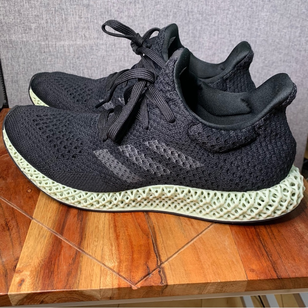 Adidas Futurecraft 4D Shoes 2020 Black Green men’s Size 8- FZ2560 - Picture 2 of 9